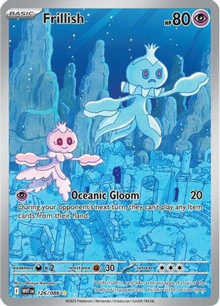 Frillish 124/086  - Holofoil SV White Flare - Illustration Rare