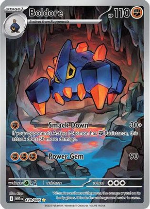 Boldore 126/086  - Holofoil SV White Flare - Illustration Rare