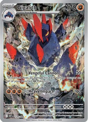 Gigalith 127/086  - Holofoil SV White Flare - Illustration Rare
