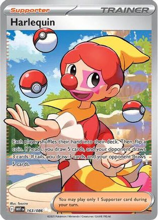 Harlequin 165/086  - Holofoil SV White Flare - Ultra Rare