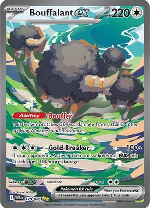 Bouffalant ex 172/086  - Holofoil SV White Flare - Special Illustration Rare