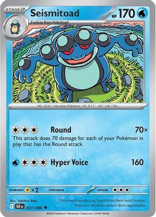 Seismitoad 024/086  SV Black Bolt - Uncommon