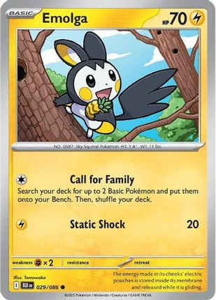 Emolga 032/086  SV Black Bolt - Common