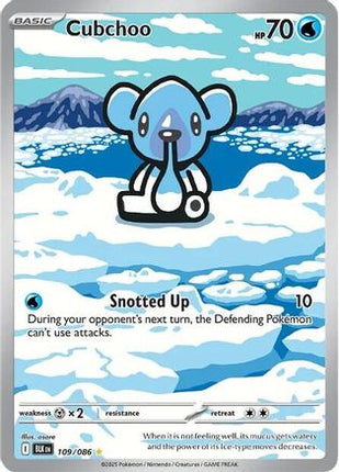 Cubchoo 113/086  - Holofoil SV Black Bolt - Illustration Rare