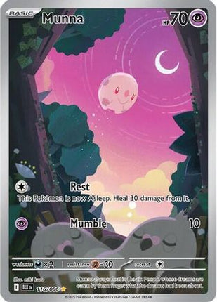 Munna 121/086  - Holofoil SV Black Bolt - Illustration Rare