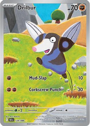 Drilbur 130/086  - Holofoil SV Black Bolt - Illustration Rare