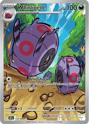 Whirlipede 139/086  - Holofoil SV Black Bolt - Illustration Rare