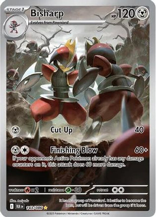 Bisharp 147/086  - Holofoil SV Black Bolt - Illustration Rare