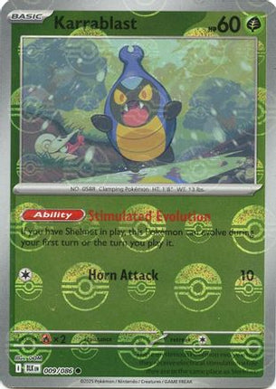 Karrablast 009/086  - Holofoil SV Black Bolt - Common