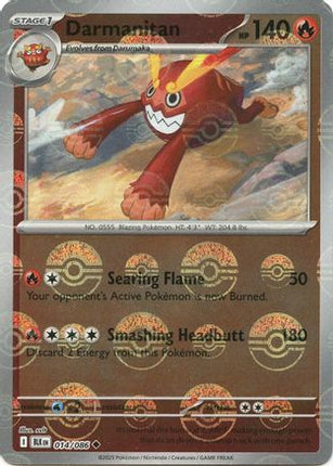 Darmanitan 014/086  - Holofoil SV Black Bolt - Uncommon