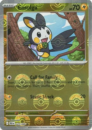 Emolga 032/086  - Holofoil SV Black Bolt - Common