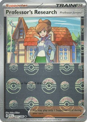 Professor's Research (Poke Ball Pattern) 084  - Holofoil SV Black Bolt - Uncommon