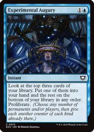 Experimental Augury (EOC-073) - Commander: Edge of Eternities