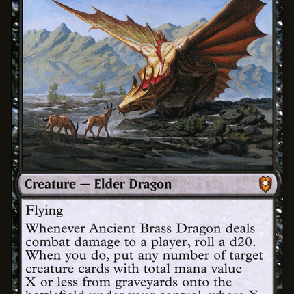 Ancient Brass Dragon (CLB-111) - Commander Legends: Battle for Baldur's Gate Foil
