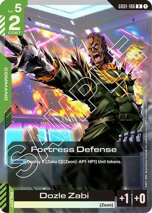 Fortress Defense (GD01-106) - Newtype Rising Holofoil