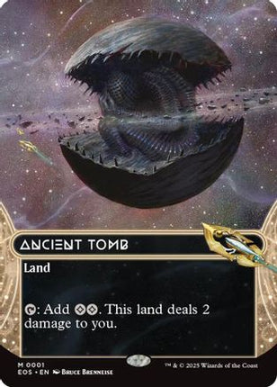 Ancient Tomb (0001) (Borderless) (EOS-001) - Edge of Eternities: Stellar Sights Foil