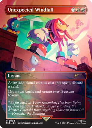 Unexpected Windfall (2092) (Rainbow Foil) (SLD-2092) - Secret Lair Drop Series Foil