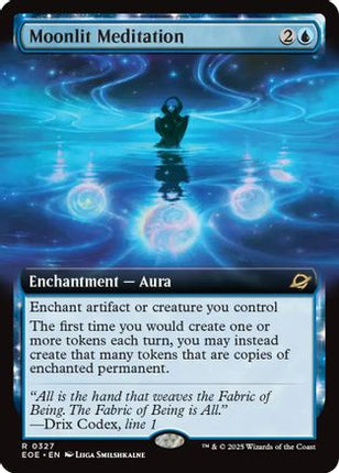 Moonlit Meditation (Extended Art) (EOE-327) - Edge of Eternities Foil