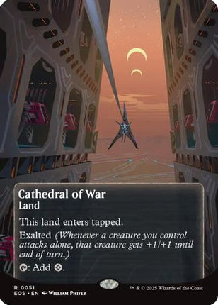 Cathedral of War (0051) (Borderless) (EOE-051) - Edge of Eternities