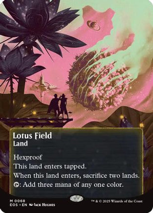 Lotus Field (0068) (Borderless) (EOE-068) - Edge of Eternities Foil