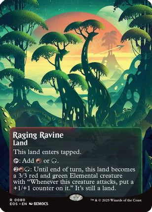 Raging Ravine (0080) (Borderless) (EOE-080) - Edge of Eternities Foil