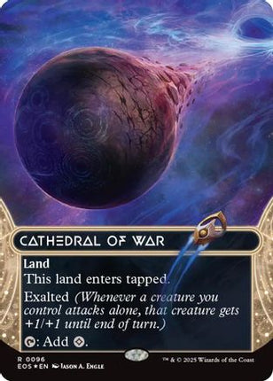 Cathedral of War (0096) (Borderless) (Galaxy Foil) (EOE-096) - Edge of Eternities Foil