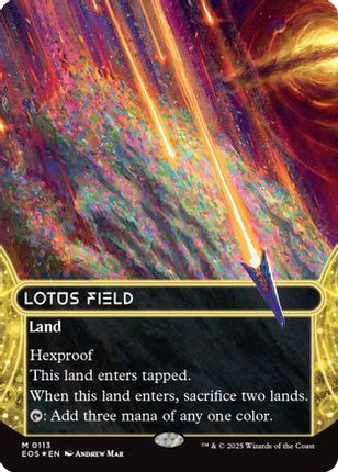 Lotus Field (0113) (Borderless) (Galaxy Foil) (EOE-113) - Edge of Eternities Foil