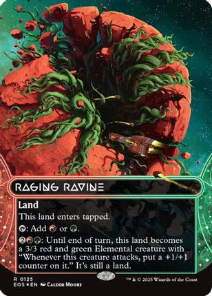 Raging Ravine (0125) (Borderless) (Galaxy Foil) (EOE-125) - Edge of Eternities Foil