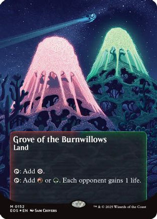Grove of the Burnwillows (0152) (Borderless) (Galaxy Foil) (EOE-152) - Edge of Eternities Foil