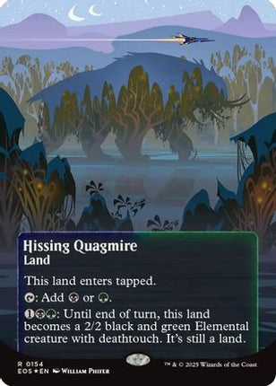 Hissing Quagmire (0154) (Borderless) (Galaxy Foil) (EOE-154) - Edge of Eternities Foil