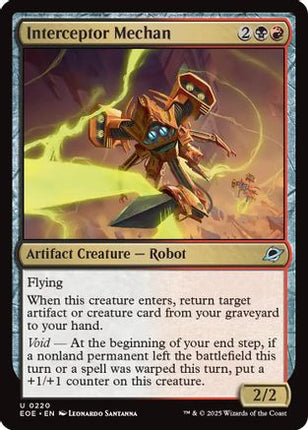 Interceptor Mechan (EOE-220) - Edge of Eternities Foil