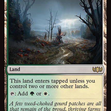 Overgrown Farmland (TDC-381) - Commander: Tarkir: Dragonstorm