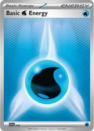 Basic Water Energy 019  - Reverse Holofoil SVE Scarlet & Violet Energies - Common