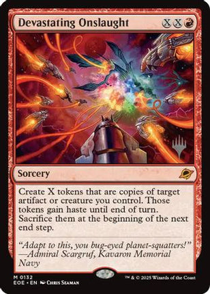 Devastating Onslaught (PPEOE-132) - Promo Pack: Edge of Eternities Foil