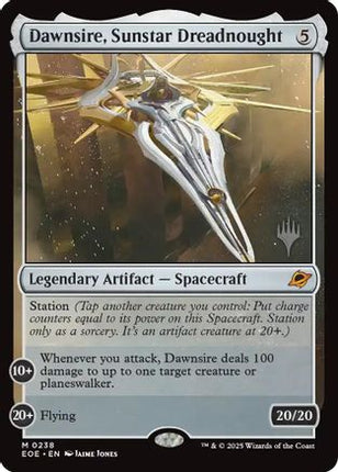 Dawnsire, Sunstar Dreadnought (PPEOE-238) - Promo Pack: Edge of Eternities Foil