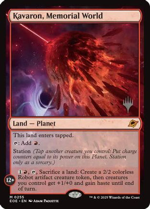 Kavaron, Memorial World (PPEOE-255) - Promo Pack: Edge of Eternities Foil
