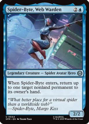 Spider-Byte, Web Warden (SPM-044) - Marvel's Spider-Man Foil