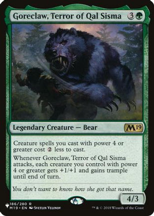 Goreclaw, Terror of Qal Sisma (LIST-186) - The List Reprints