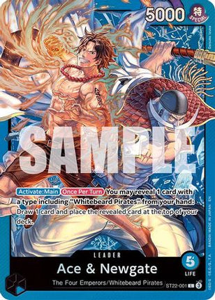 Ace & Newgate (ST22-001) - Starter Deck 22: Ace & Newgate Foil
