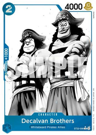 Decalvan Brothers (Parallel) (ST22-008) - Starter Deck 22: Ace & Newgate Foil