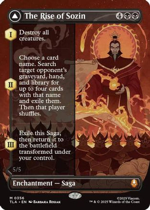 The Rise of Sozin (Borderless) (TLA-356) - Avatar: The Last Airbender Foil