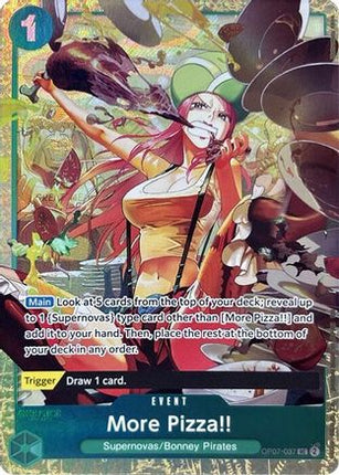 More Pizza!! (Premium Card Collection -Best Selection Vol. 4-) (OP07-037) - One Piece Promotion Cards Foil