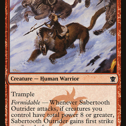 Sabertooth Outrider (DTK-152) - Dragons of Tarkir Foil