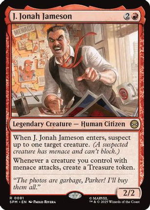 J. Jonah Jameson (SPM-081) - Marvel's Spider-Man Foil