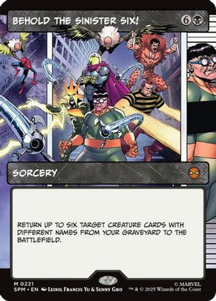 Behold the Sinister Six! (Showcase) (SPM-221) - Marvel's Spider-Man