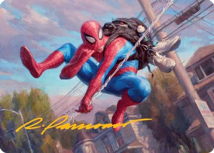 Spider-Man, Web-Slinger Art Card (Gold-Stamped Signature) (AASPM-004) - Art Series: Marvel's Spider-Man