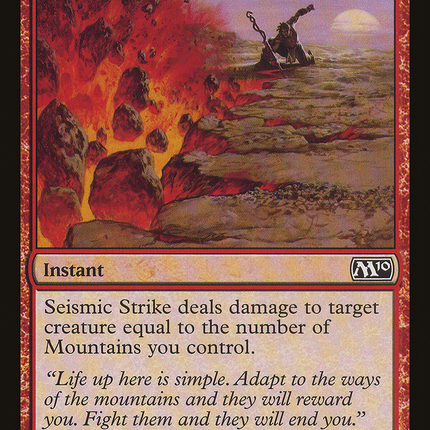 Seismic Strike (M10-154) - Magic 2010 Foil