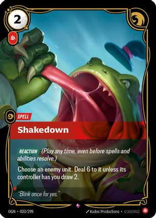 Shakedown (033/298) - Origins