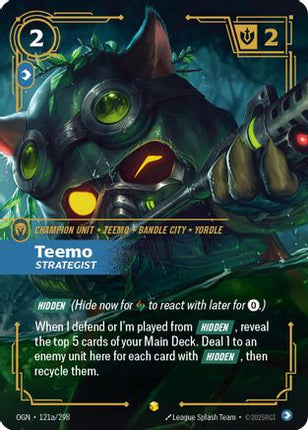 Teemo - Strategist (Alternate Art) (121a/298) - Origins