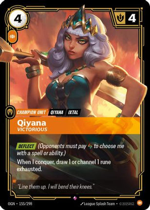 Qiyana - Victorious (155/298) - Origins Foil